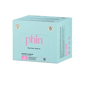 Prosoape faciale de unică folosință Glow XL, 50 bucăți, Phin pentru curățare delicată a pielii.