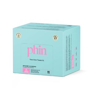 Prosoape Faciale de Unică Folosință Glow XL, 50 Bucati, Phin