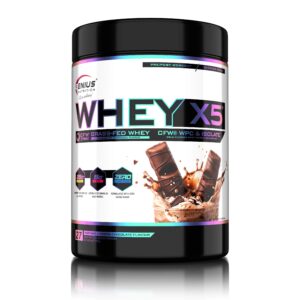 Pudra Proteica cu Aroma de Ciocolată Bueno, 900g, Whey-X5 Bueno Chocolate, Genius Nutrition