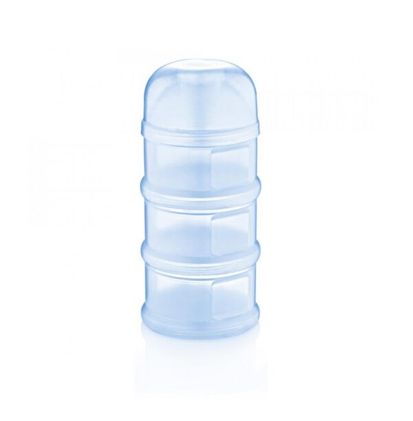 Recipient Lapte Praf cu 3 Compartimente, Bleu, BabyJem
