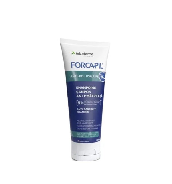 Masca pentru par Forcapil Keratine, 200 ml, Arkopharma, tratament anti-porozitate.