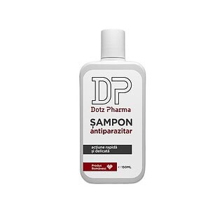Sampon antiparazitar Dotz Pharma pentru piele delicată, 150ml, tratament rapid și eficient împotriva.