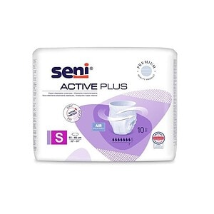 Scutece Seni Active Plus, mărimea S, 10 bucăți, pentru bebeluși, sistem închis, protecție superioară.