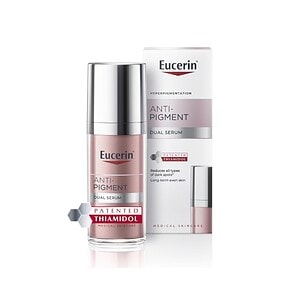 Ser Eucerin Anti-Pigment pentru reducerea petelor pigmentare.
