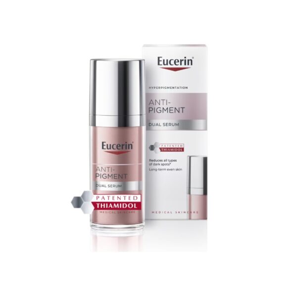 Ser Eucerin Anti-Pigment pentru reducerea petelor pigmentare.
