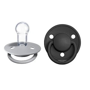 Suzete fosforescente pentru bebeluși, tetină rotundă silicon, ideal pentru 0-3 ani, culoare Blush/Va.