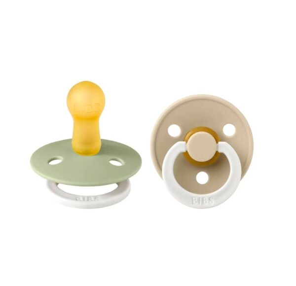 Set 2 Suzete Fosforescente Latex cu Tetina Rotunda Suzete fosforescente din latex cu tetină rotundă pentru bebeluși de peste 18 luni.