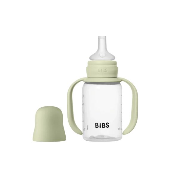 Set Biberon Sippy cu Tetina Silicon, Blush, 150 ml Biberon Sippy BIBS cu tetină din silicon, 150 ml, culoare blush, pentru bebeluși.