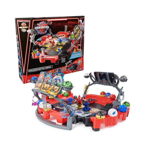 Arena de luptă Bakugan pentru copii, set de joc cu figurine și accesorii, perfect pentru jocuri dina.