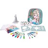 Set pentru desen în rucsac, Disney Frozen, AS Set desen Frozen în rucsac pentru copii, include markere, șabloane și carte de colorat.
