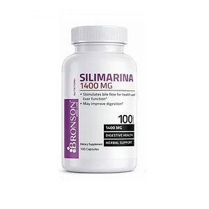 Supliment de silimarina 1400 mg pentru sănătatea ficatului, 100 capsule.