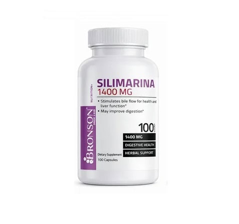 Supliment de silimarina 1400 mg pentru sănătatea ficatului, 100 capsule.