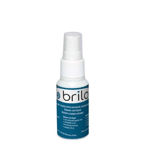 Solutie pentru Curățare Ochelari, 30ml, Brilo Solutie pentru curățarea ochelarilor Brilo, 30ml, eficientă și ușor de folosit.
