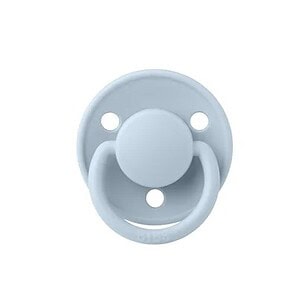 Suzetă cu tetină rotundă din silicon pentru bebeluși 0-3 ani, Baby Blue, BIBS.