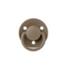 Tetina rotundă din silicon pentru suzetă, compatibilă cu bebeluși 0-3 ani, culoare Dark Oak, BIBS.