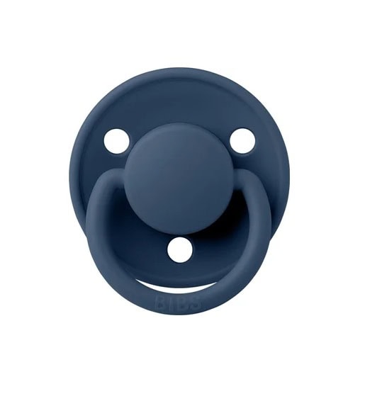 Suzetă cu Tetina Rotundă Silicon De Lux, Steel Blue Suzetă pentru bebeluși, silicon de calitate, design rotund, culoare albastru închis, pentru 0-3 ani,.