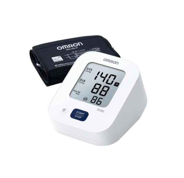 Tensiometru digital Omron pentru măsurarea precisă a tensiunii arteriale și pulsului, ideal pentru m.