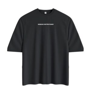 Tricou Oversized, Marimea M, Negru, Genius Nutrition
