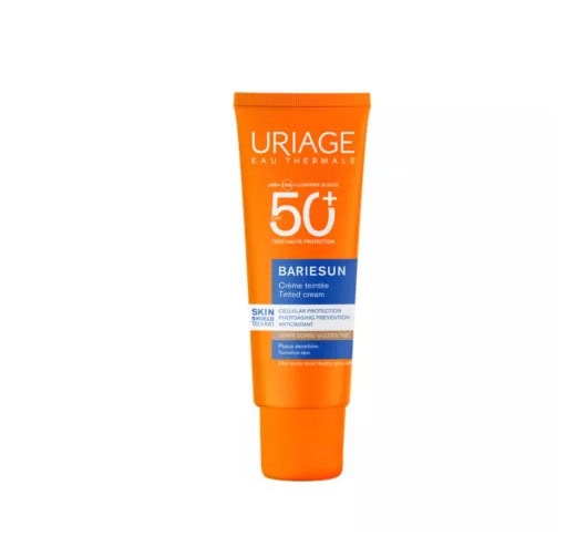 Crema solară Uriage SPF50+ pentru protecție intensă a pielii sensibile.