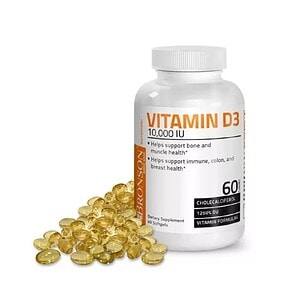 Supliment de vitamina D3 pentru sănătatea oaselor și sistemului imunitar.