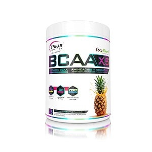 BCAA X5 Pineapple - Genius Nutrition Supliment BCAA cu aroma de ananas, 360g, Genius Nutrition.