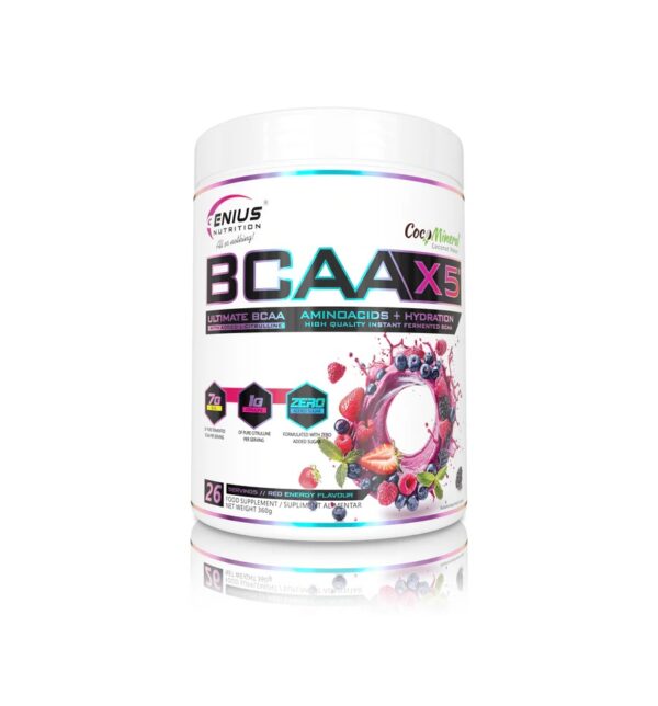 aminoacizi-cu-aroma-de-fructe-de-padure-bcaa-x5-red-energy-360-g-genius-nutrition-O44296-farmacia-morpheus Aminoacizi cu Aroma de Fructe de Padure, BCAA-X5 Red Energy, 360 g, Genius Nutrition