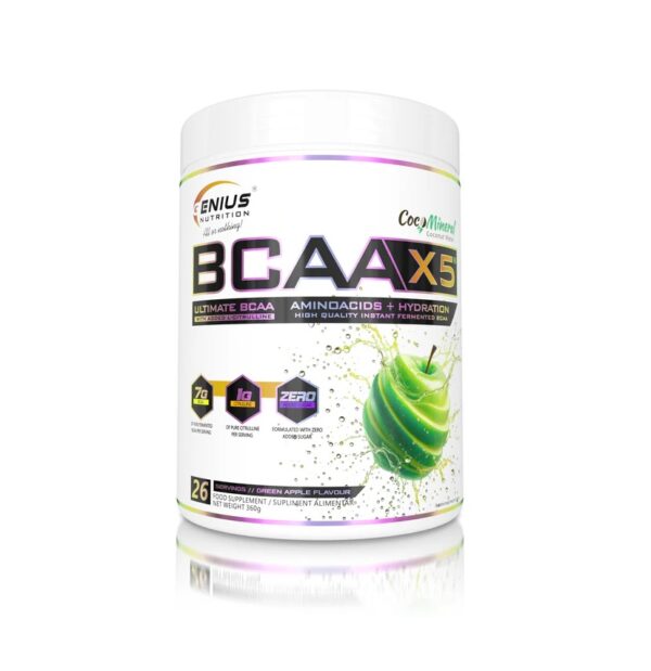 Supliment BCAA cu aromă de ananas, 360 g, Genius Nutrition.