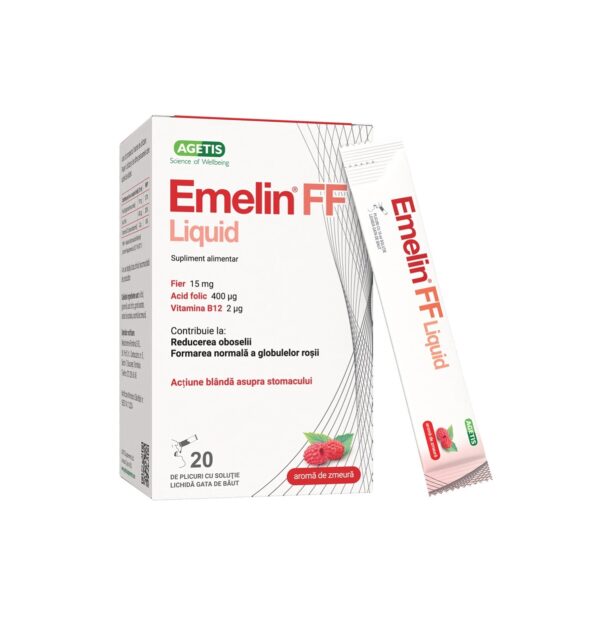 Bisglicinat de Fier Emelin FF Liquid, 20 Plicuri, Agetis