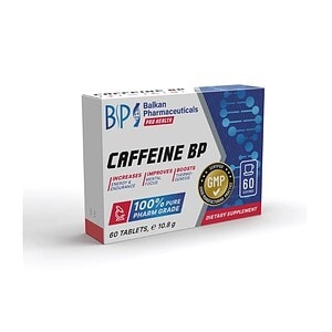 Supliment de cafeină Caffeine BP, 60 tablete, pentru creșterea energiei și îmbunătățirea focusului m.