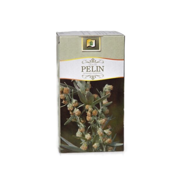 Pelin natural pentru sănătate Pachet cu plantă de pelin, utilizată în remedii naturale și tratamente tradiționale.