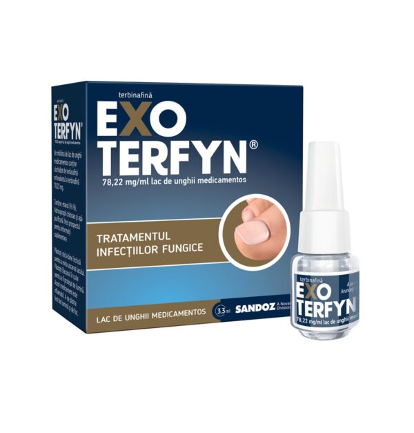 ExoTeryn - Tratament fungicid pentru unghii Tratament pentru infecții fungice ale unghiilor, ExoTeryn, soluție eficientă pentru problemele unghi.