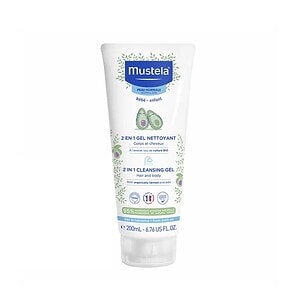 Spumant de curățare Mustela pentru bebeluși și copii Gel de curățare Mustela pentru bebeluși și copii, 200ml, formulă naturală.