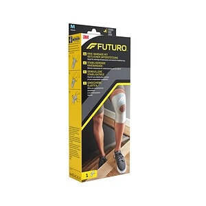Genunchieră cu stabilizator pentru suport și protecție.