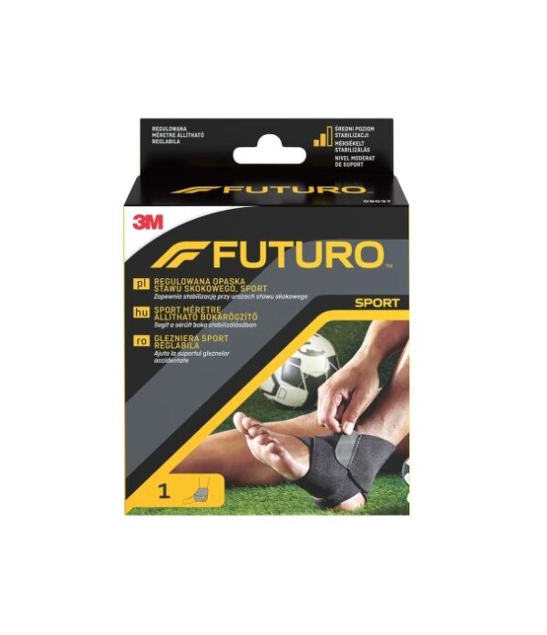Glezniere reglabila sport Futuro Glezniere sport reglabila pentru suport si stabilitate.