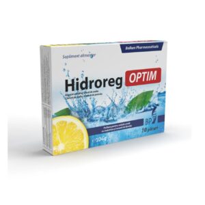 Cutie cu supliment Hidroreg OPTIM pentru hidratare și echilibru electrolitic.