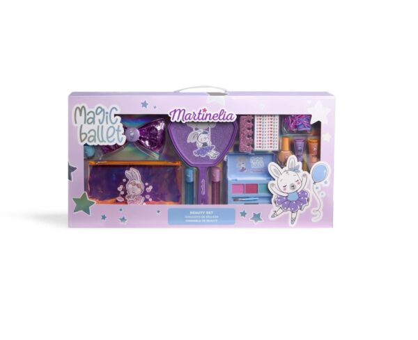 Set de joacă pentru fetițe, Magic Ballet, cu accesorii și costume, ideal pentru dezvoltarea creativității și a imaginației. Kit De Infrumusetare Mega Magic Ballet, Martinelia