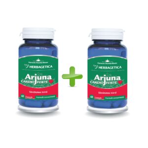 Pachet Arjuna Cardio Forte, 60 + 60 Capsule, Herbagetica