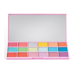 Paletă de farduri colorate pentru machiaj. Paletă de farduri pentru machiaj, ideală pentru look-uri creative și de zi cu zi.