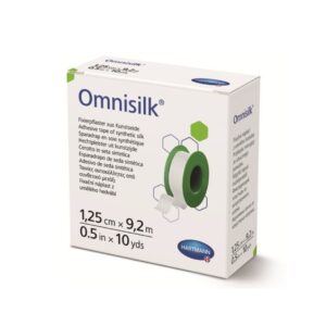 plasture-hipoalergenic-pe-suport-de-matase-cu-margini-zimtate-omnisilk-1-25cmx9-2m-hartmann-O03174-farmacia-morpheus Plasture Hipoalergenic pe Suport de Matase cu Margini Zimtate Omnisilk, 1.25cmx9.2m, Hartmann
