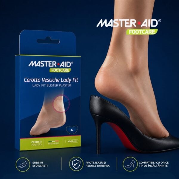 Plasturi pentru Vezicule Hidrocoloid Lady, 6 Bucati, Master-Aid