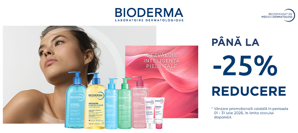 -25% Bioderma Iulie 2026