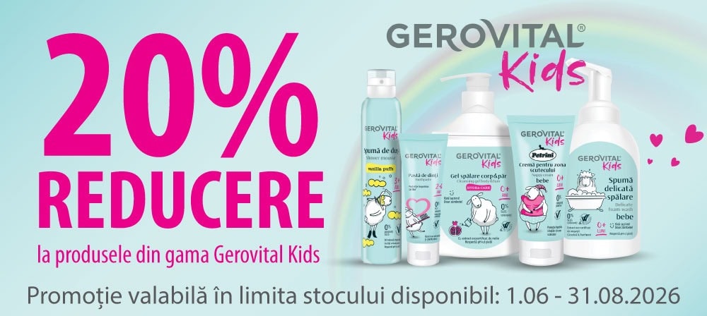 -20% Gerovital Iunie August 2026