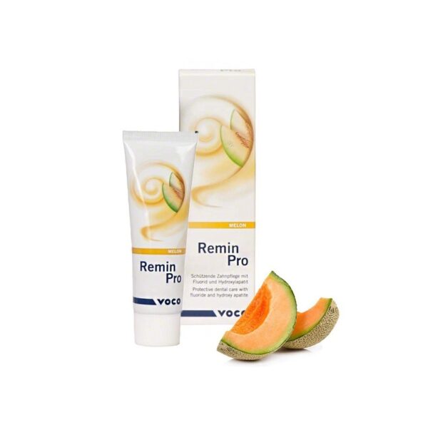 Remin Pro - Pastă de dinți cu melón și protecție dentară Remin Pro, pastă de dinți cu melón, protecție pentru smalț și sănătatea dentară, ideală pentru îngri.