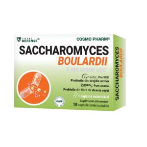 Saccharomyces Boulardii, 5 Miliarde UFC, 10 Capsule Vegetale, CosmoPharm