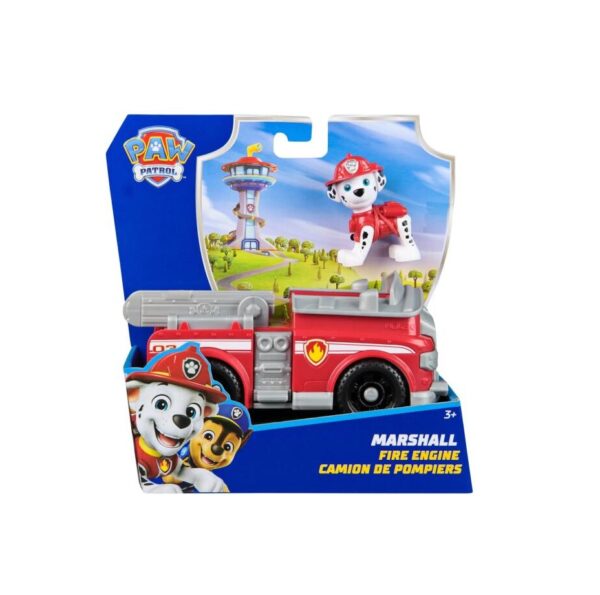 Foc fire de jucarie Paw Patrol Jucarie camion pompieri Paw Patrol pentru copii, cu figurine Marshall și Chase, ideal pentru jocuri.