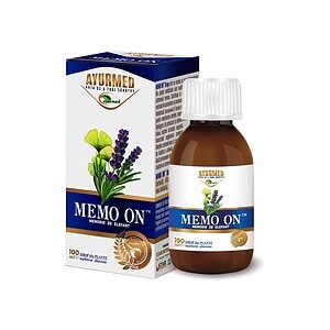 Remediu natural Memo On de la Ayurmed pentru memorie si concentrare.