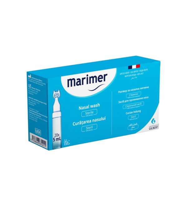 Spălare nazală Marimer, soluție sterilă pentru igiena nasului Spălare nazală Marimer, soluție sterilă pentru igiena nasului, ideală pentru curățarea și hidratarea.
