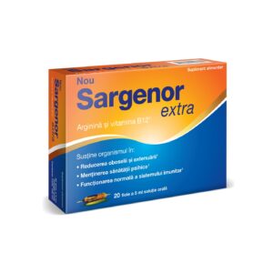 Sargeron extra, supliment alimentar cu arginină și vitamina B12, susține sistemul imunitar și reduce.