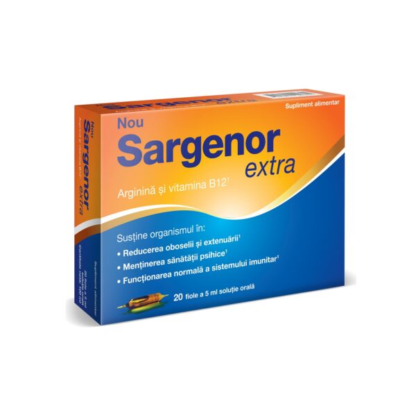 Sargeron extra, supliment alimentar cu arginină și vitamina B12, susține sistemul imunitar și reduce.