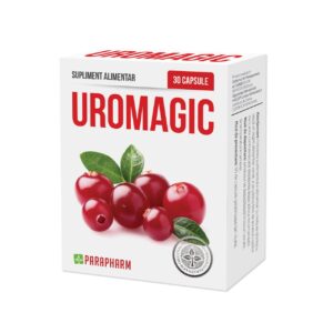 Cutie Uromagic cu afin și coacăze, supliment pentru sănătatea urinară, 30 capsule.
